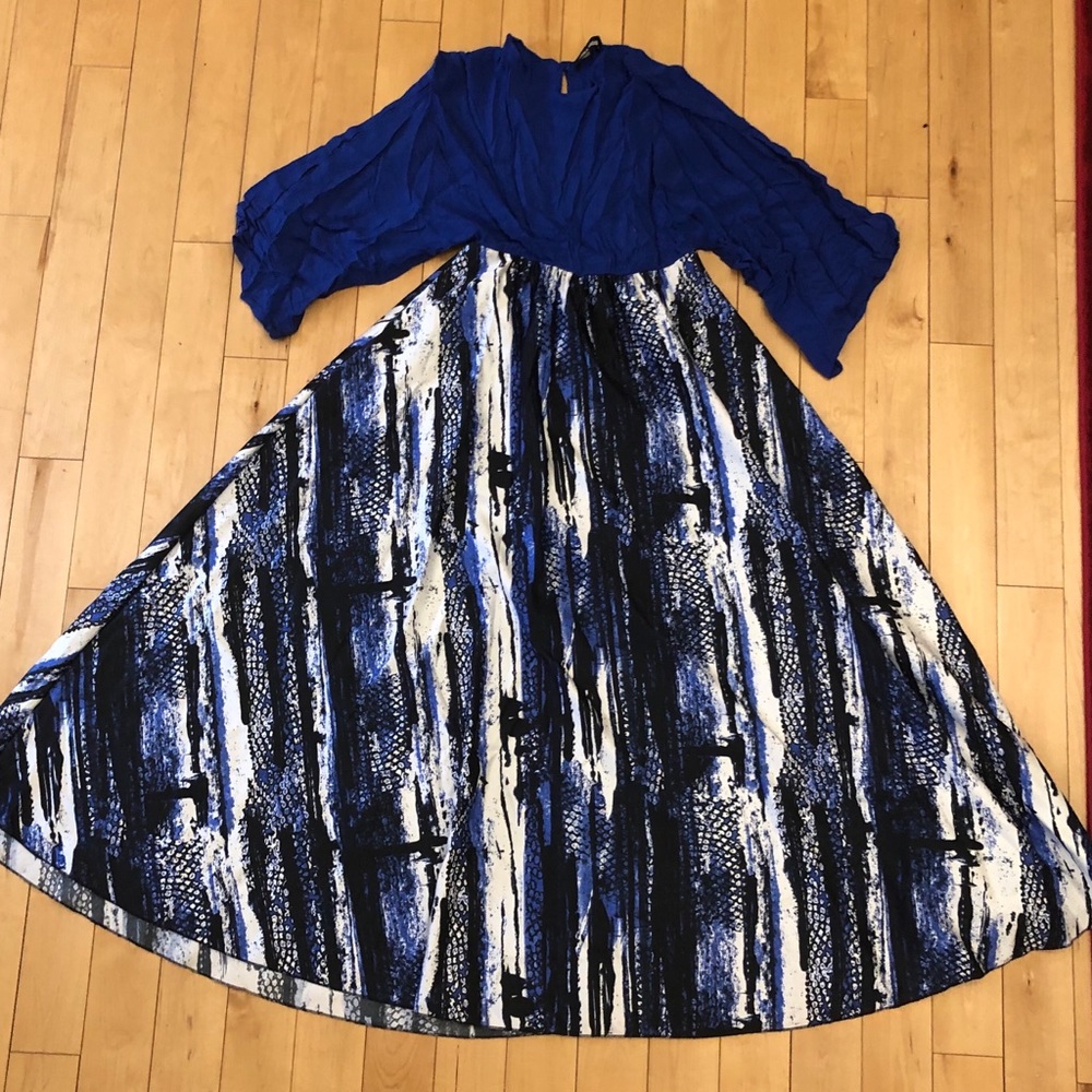 Blue Maxi dress Abaya from Turkey Size M/L